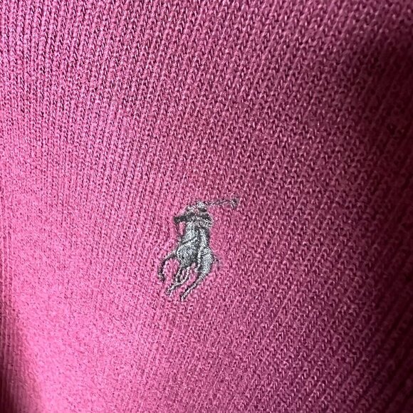 Polo by Ralph Lauren Shirt Mens Size XL Dark Burgundy Shawl Collar Pullover - Picture 9 of 16